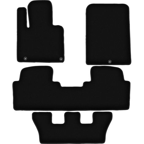 Schwarze Velours-Fußmatten für: Kia Sorento III 7-Sitzer (ab 2015) (1/5)