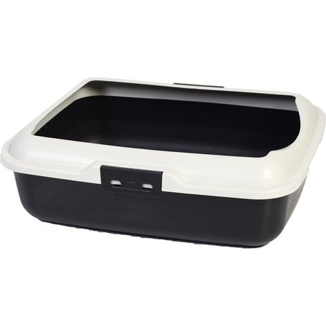 Litière Tobi, env. 50 x 40 x 16 cm, Plastique, Gris