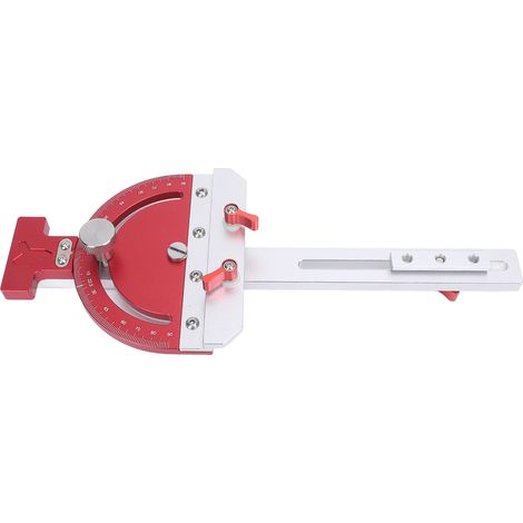 Guide d'onglet scie à table en alliage d'aluminium réglable multi angles pour menuiserie (1/5)