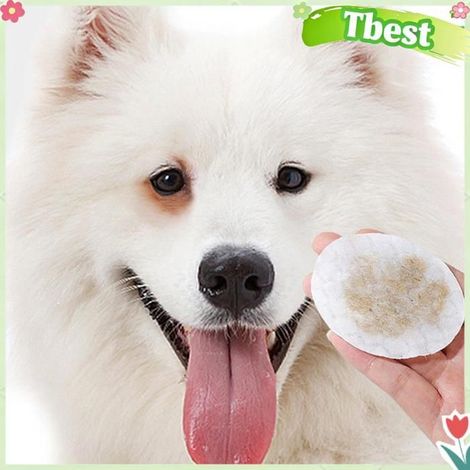 Tbest Lingettes humides pour les yeux Pets' Gentle Lot de 100 Lingettes Humides Anti-taches pour Chiens et animalerie hygiene (1/5)