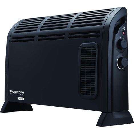Chauffage piédestal noir 400 W–1200 W