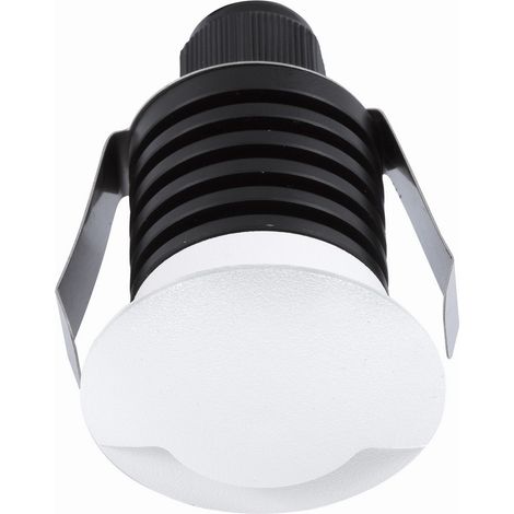 Merano Fort Spot Encastrable Au Sol Extérieur Blanc Aluminium LED 1W 11Lm 3000K IP67