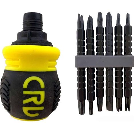 SET CACCIAVITE CACCIAVITI CRICCHETTO 13IN1 PUNTE MAGNETICHE INSERTI GIRAVITE 595
