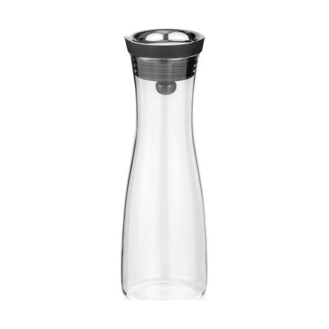 Carafe 1,2 ltr Ø 7,5 cm borosilicate inox silicone - Was Germany (1/2)
