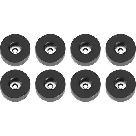 Adam Hall Hardware 4907 M8 AH - Bustina con set di 8 piedi in gomma 38 x 15 mm (1/4)