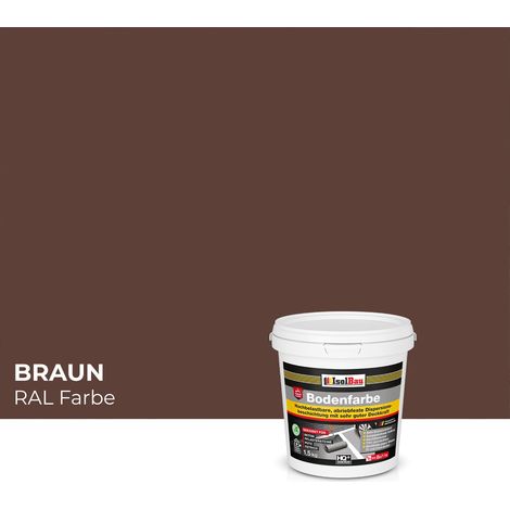 Pintura vial IsolBau para hormigón, color marrón, 1,5 kg. (1/5)