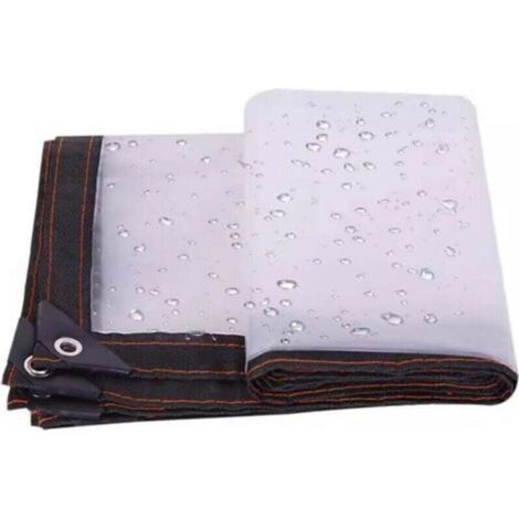 Bâche Imperméable - 1 Pièce - Bâche Transparente - PVC Renforcé - 2 m x 2 m - Extérieur Jardin Serre Protection Plantes (1/3)