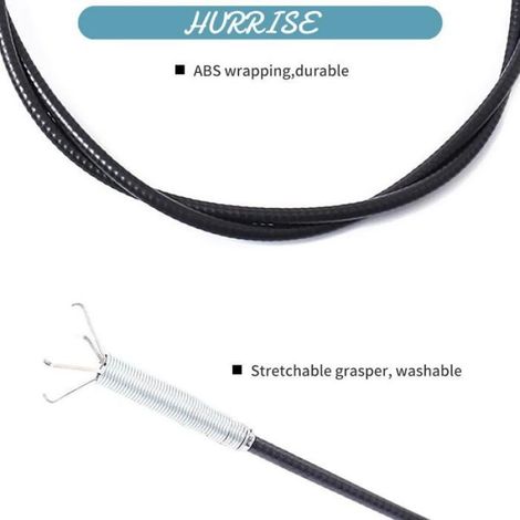 Sonew Nettoyeur de serpent de canalisation 3 Plomberie Drain Snake Drains Bouchés Snake Auger Cheveux outillage 2 mètres/6,6 pieds (1/5)