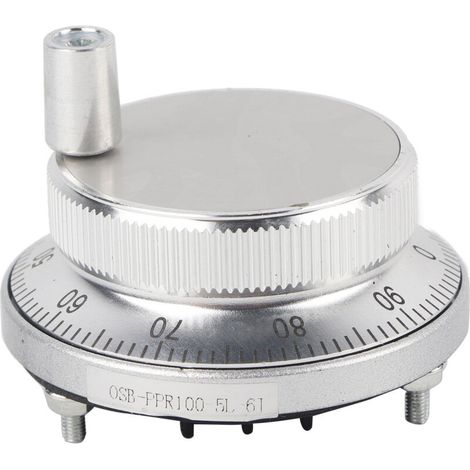 Encoder tascabile da 5 V e 60 mm con 6 terminali per sistemi CNC, tipo di ingresso a impulsi manuale (bianco) (1/5)