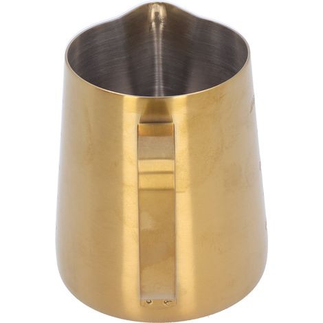Pichet À Mousse De Lait - Acier Inoxydable 304 - Pour Latte Art Et Préparation Café - Or Mat - 1 Pièce (1/5)