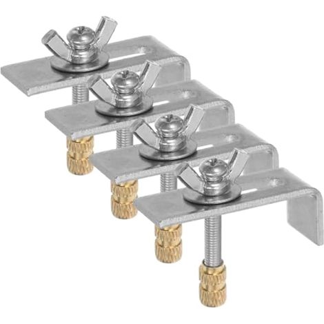 1 lot de vis de montage pour évier, clips d'évier robustes, clips de fixation pour évier de cuisine, kit de montage d'évier, clips de rechange pour évier, colliers de serrage d'évier de lavabo (1/5)