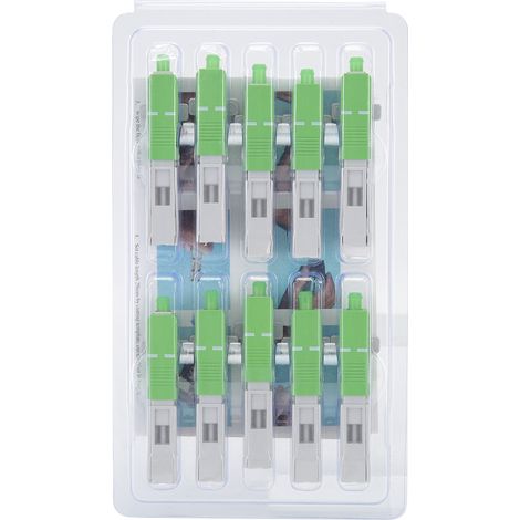 10 Pièces Connecteur Rapide Fibre Optique SC/APC pour Joint d'Adaptation à Connexion Froide Rapide (1/5)