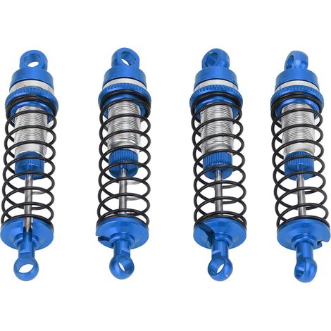 Amortisseurs Avant Arrière en Alliage d'Aluminium Bleu pour Modèle RC 1/18 Traxxas LaTrax Teton (1/5)