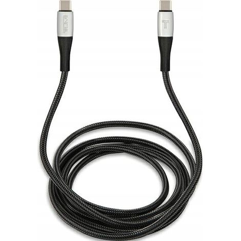 Tumi USB-C-zu-USB-C-Kabel, 1,5 m, Schnellladefunktion, Schwarz (1/3)