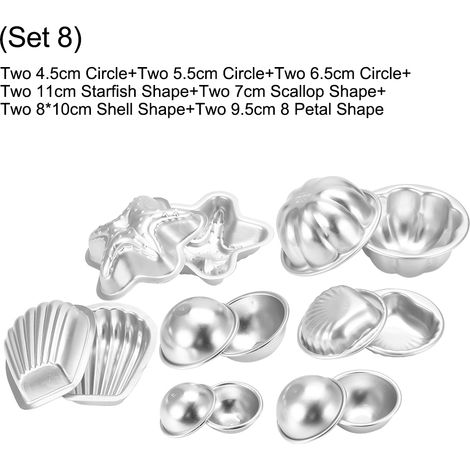 Moules à bombes de bain effervescentes en alliage d'aluminium faits main, outils pour la création de gâteaux et autres gourmandises. (1/5)