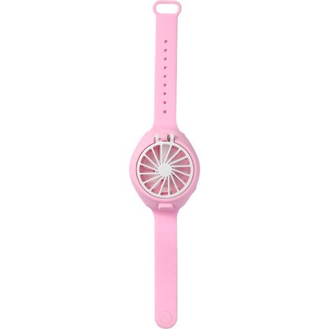 1 Mini ventilateur portable, rechargeable USB, pliable, bracelet confortable, 3 vitesses, bureau voyage (1/5)