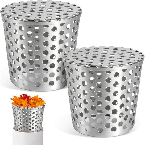 Crapaudine De Gouttière Grille Gouttière Anti Feuilles Filtre De Descentes en Acier Inoxydable 2Stk 68-83mm Filtre Anti Blocage De Toit Maille Protections pour Maison Avant Toit Fossé Égout (1/5)
