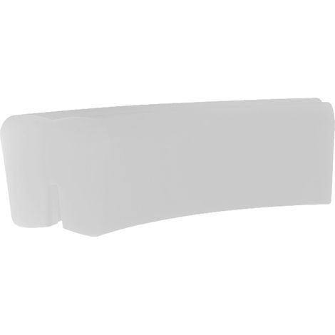Panca da Esterno Seduta Modulare 120x50 cm in Resina Arkema Althea Bianco (1/3)