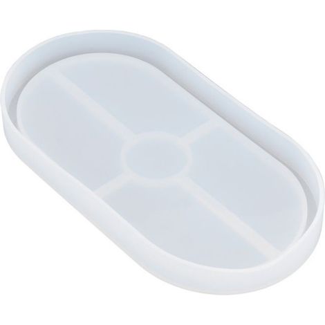 Moule À Sous-Verre - Silicone - Ovale - 18 X 9,5 X 1,6 Cm - Pour Cuisine Et Maison (1/5)