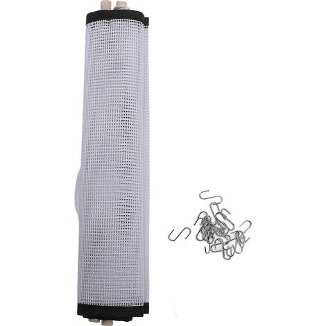 Porte-bijoux mural en tissu mesh pour boucles d'oreilles, organiseur suspendu à accrocher au mur, idéal colliers et bracelets (1/5)