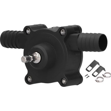 Pompe de forage électrique manuelle, transfert d'eau, auto-amorante, Portable pour huile, kérosène, Diesel (1/5)