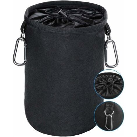 Sac à pinces à linge étanche grand format muni de deux crochets de support - Pour maintenir propres et ranger vos pinces à linges à l\\u2019intérieur et à l\\u2019extérieur (1/5)