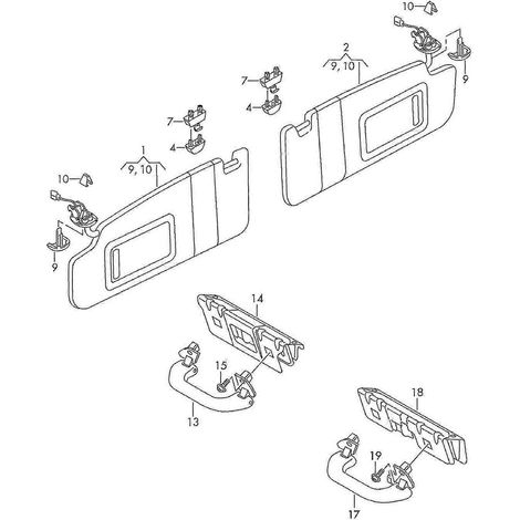 Poignée de toit avant pour Honda Octavia 2011-2015 et 2015-2017 (réf. 56d857607/56d857607a)