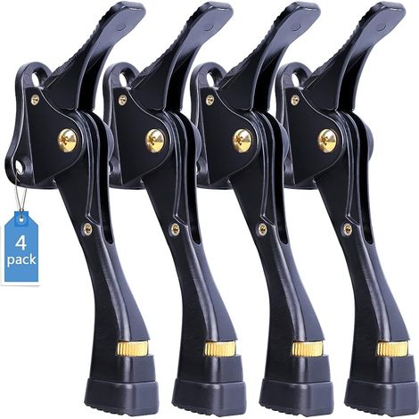 4 PCS Butoirs de Porte Réglables avec Embout en Caoutchouc Plinthe pour Porte Lourde Solide pour Maison (1/3)