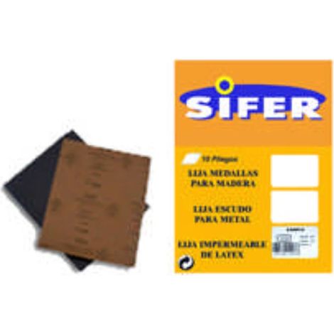 SIFER sifer lija agua  set-10 lijas   230x280 grano   320 , sifer lija agua  set-10 lijas   230x280 grano   320