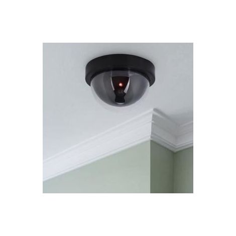 Caméra de surveillance factice - LED - Imperméable - Installation facile - ABS Noir (1/4)