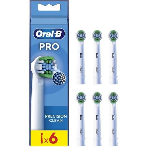 Brossette ORAL-B - Precision Clean - pour brosse à dent électrique - pack de 6 (1/5)