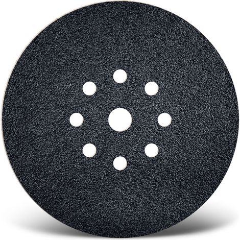 MENZER Black Klett-Schleifscheiben, 225 mm, 9-Loch, f. Trockenbauschleifer, Siliciumcarbid (10 Stk.) K16