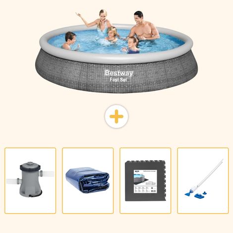 Bestway Bestway Fast Set Ronde - 396x84 cm - 5-pièces S315 (1/5)