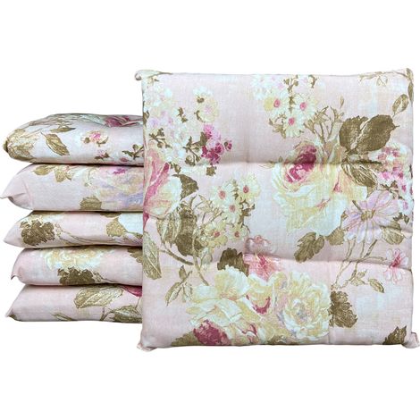 Set 4/6 Cuscini Geometrico Sedia con Lacci Prodotto Italiano 40 x 40 IratiRosa - 6 Pezzi
