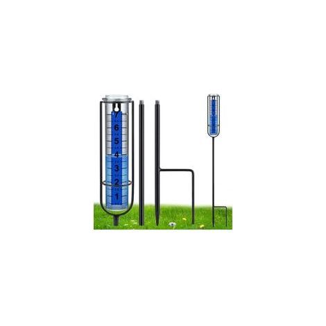 Pluviomètre en verre résistant au gel de 17,8 cm pour l'extérieur, grands chiffres clairs et hauteur réglable – Outil de mesure de pluie élégant et pratique pour jardin, pelouse, terrasse et (1/5)