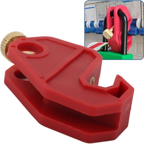 Verrouillage de disjoncteur miniature en 2 pièces, verrouillage d'isolation, disjoncteur LOTO, verrou de sécurité isolé MCB