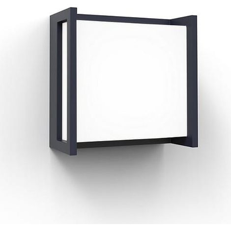 Lámpara de pared exterior LED Qubo color antracita, 9,5 W, 4000 K, IP54. (1/5)