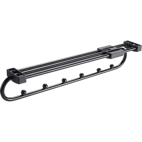 Tringle à vêtements coulissante, télescopique, pour penderie, séchoir à vêtements, support de rangement (375 mm)