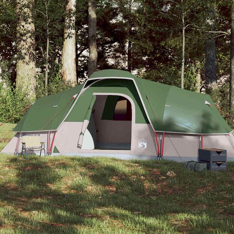 vidaXL Family Tent Dome 11-Person Green Waterproof (1/5)