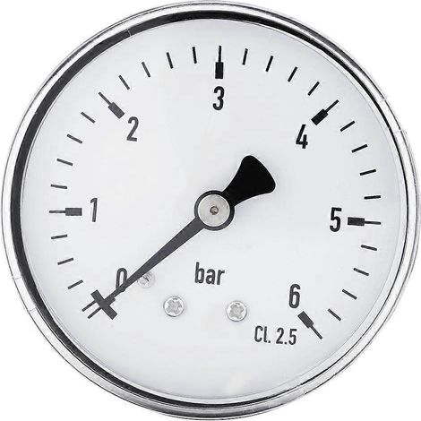 Stück Mini-Hochpräzisions-Manometer für Kraftstoff, Luft, Öl, Flüssigkeiten und Wasser, 0–6 bar, 1/4"-NPT-Gewinde
