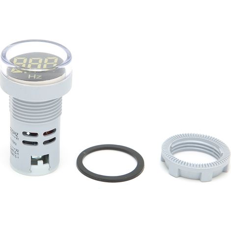 AD16-22DHZ Fréquencemètre 2075 Hz, panneau lumineux, moniteur blanc (1/5)
