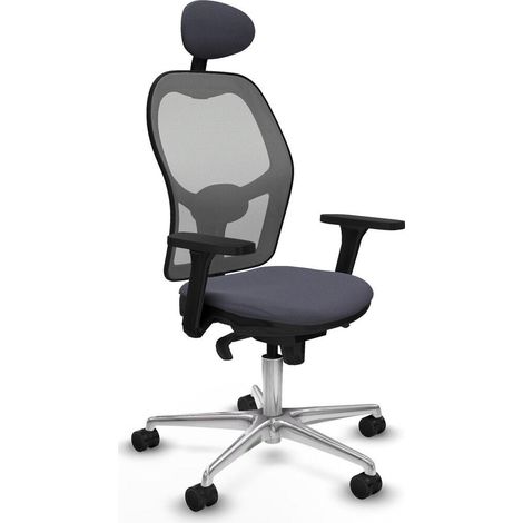 Piqueras y Crespo Ergonomischer Bürostuhl Grau Dunkel (1/3)