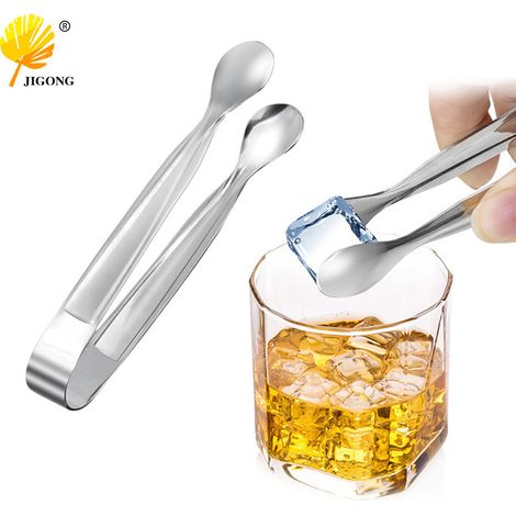 Pinces à glaçons en acier inoxydable, pinces à sucre, pinces à serviettes, pinces à sucre pour glaçons à café, pinces à glaçons, pinces pour aliments au barbecue, ustensiles de cuisine (1/5)