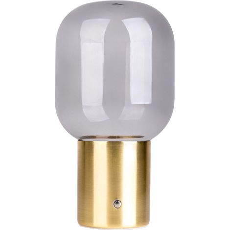 Naeve ALBERO Lampe de table cylindrique LED rechargeable à intensité variable en laiton 2800 K Capteur tactile (1/5)
