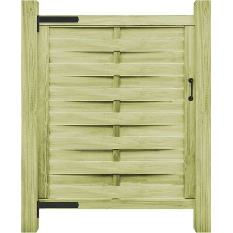 Gartentor Imprägniertes Kiefernholz 100x125 cm Grün