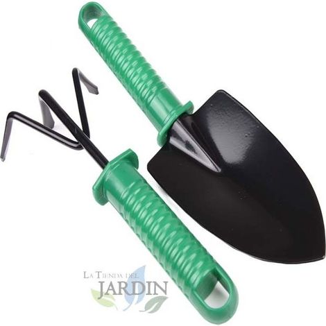 Pack d'outils de pelle et râteau de jardin, idéal pour l'entretien et la culture des jardins et vergers (1/2)