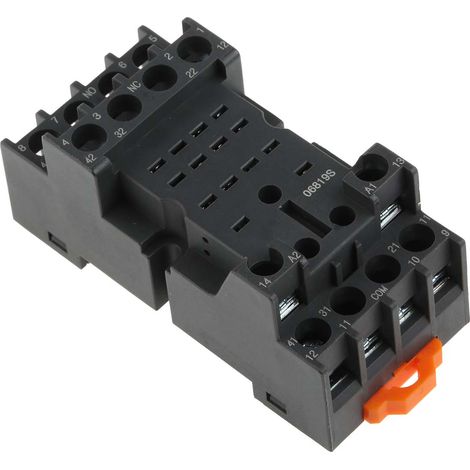 Support de relais 14 contacts, Rail DIN, 300V, pour Relais à 14 broches RKE et RKF de RS PRO ( Prix pour 1 ) (1/3)