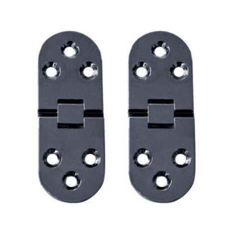 2 Pièces Charnières de Table Pliantes Plat Porte Cabinet Pliable Charnières Alliage Zinc Charniere Porte Placard,Round Edge Charnières pour Porte de Meuble avec vis,pour Table,Meubles Bureau (1/5)