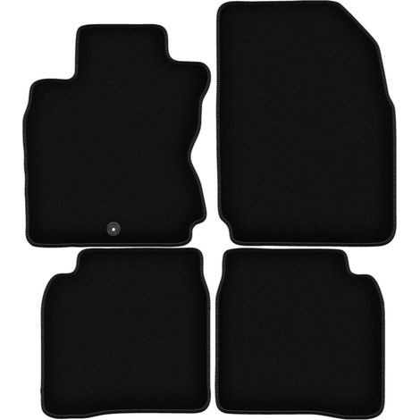 Tapis de sol en velours noir BASIC pour : Nissan Note I E11 monospace (2006-2012)