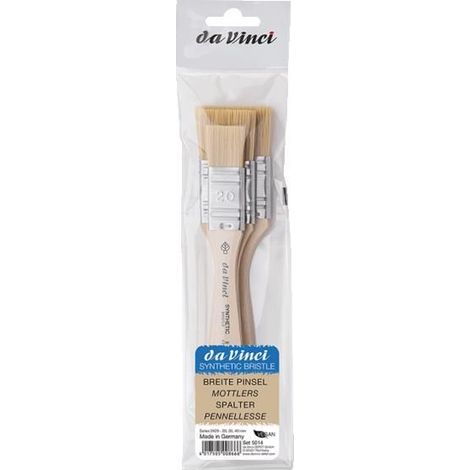Spalters - Pinceaux plats - Fibres synthétiques - 3 tailles - Da Vinci - Série 2429